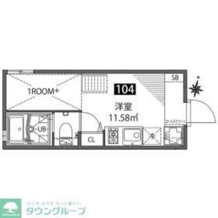 チトカラアパートメントの物件間取画像